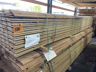 Ca. 168 Douglas halfhoutsrabat, 18x130mm, lengte 400cm